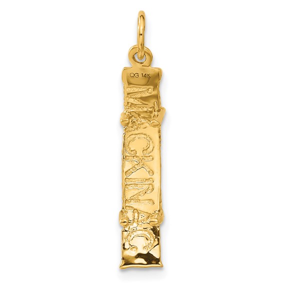 Gold Polished Mackinac Pendant