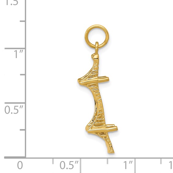 Gold Polished Mackinac Pendant