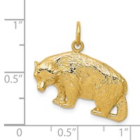 14K Bear Charm view 4