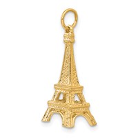 14K Yellow Gold 3-D Eiffel Tower Charm view 5