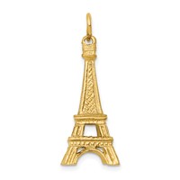 14K Yellow Gold 3-D Eiffel Tower Charm view 1