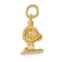14K 3-D Antique Sewing Machine Charm view 2