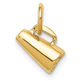14K 3-D Small Megaphone Charm