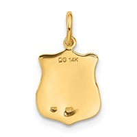 14K Police Badge Charm view 3