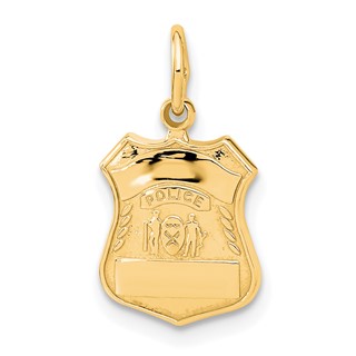 Gold Polished First Responder Pendants