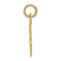14K Yellow Gold Chinese Symbol Good Luck Charm view 2