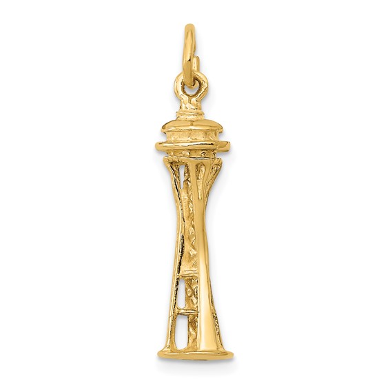 14k 3-D Seattle Space Needle Charm
