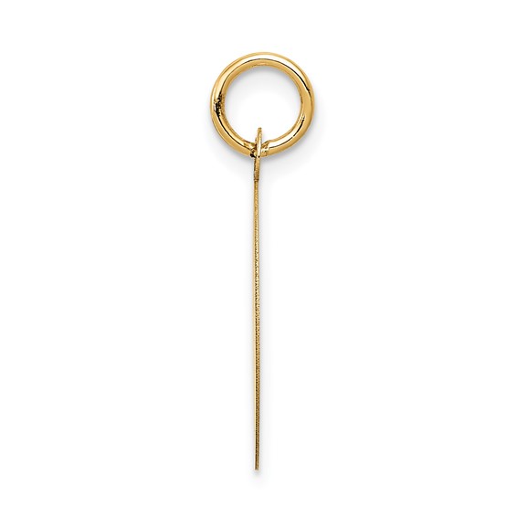 14K HAPPY ANNIVERSARY with Hearts 16mm Engravable Disc Charm