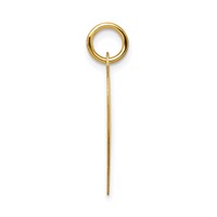 14K Yellow Gold Happy Anniversary 18mm Engravable Heart Charm view 2