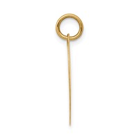 14K Yellow Gold Happy Birthday 18mm Engravable Heart Disc Charm view 2
