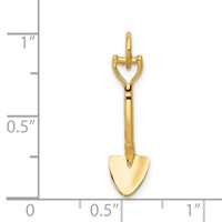 14K 3-D Spade Charm view 4