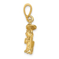 14K Yellow Gold 3-D Drum Set Charm view 2