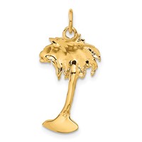14K Palm Tree Charm view 3