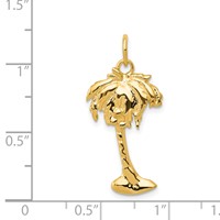 14K Palm Tree Charm view 4