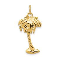14K Palm Tree Charm view 1