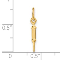 14K Yellow Gold Doctors Syringe Charm view 4