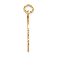 14K Yellow Gold Solid Polished Boys Head Charm view 2