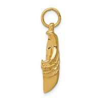 14K Yellow Gold Jogging Shoe Charm view 2