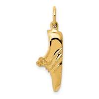 14K Yellow Gold Jogging Shoe Charm view 1