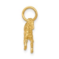 14K Yellow Gold Unicorn Charm view 2