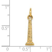 14K Yellow Gold 3-D Washington Monument Charm view 3