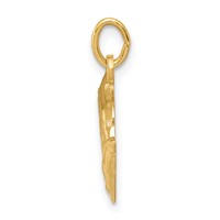 14K Yellow Gold Praying Hands Charm view 2