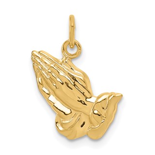 Gold Praying Hands Pendants