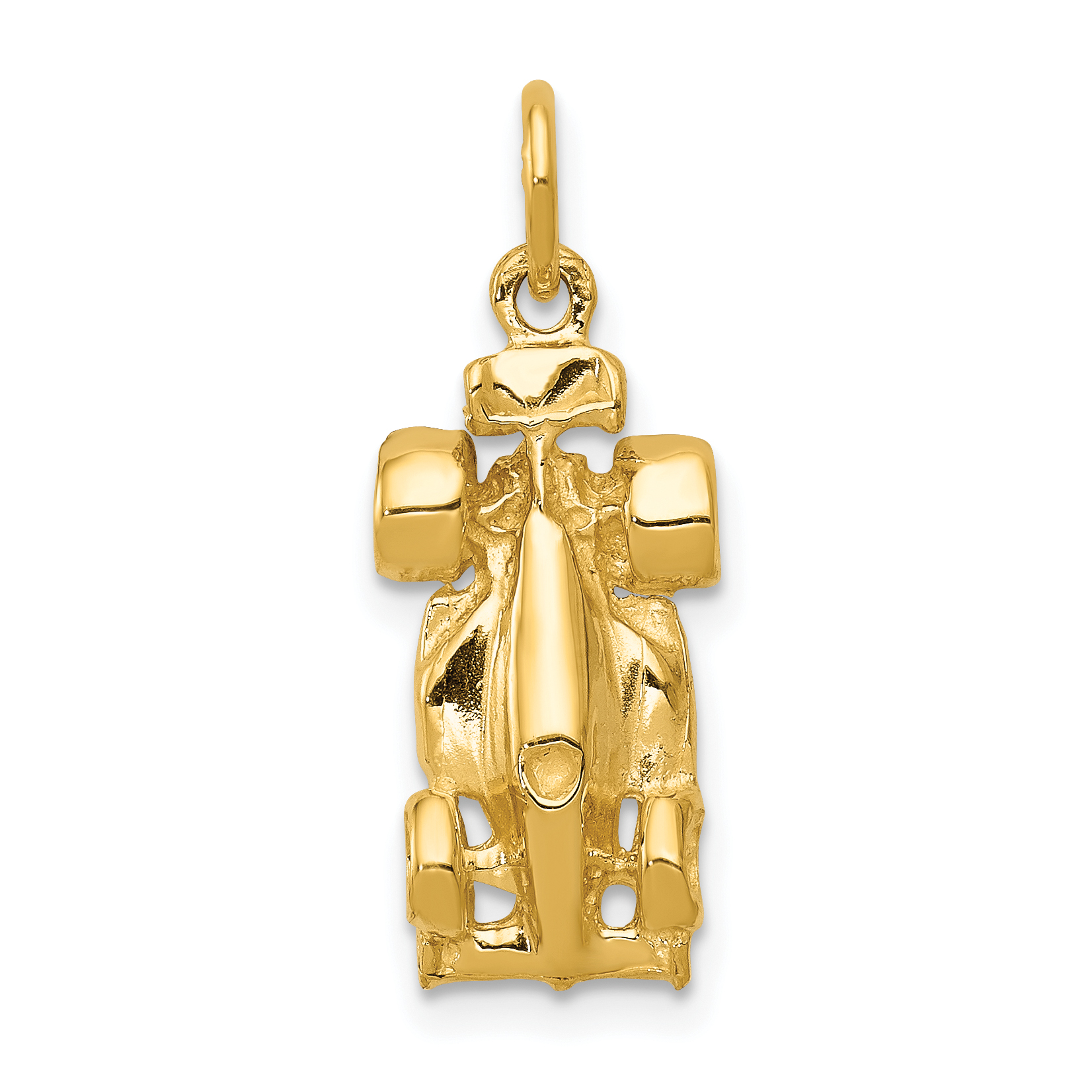 14k 3-D Race Car Charm (A7613)