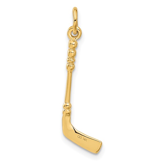 Gold Polished Hockey Pendants