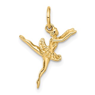 Gold 3D Ballerina Charm