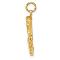 14K Yellow Gold Boot Charm with Spur view 2