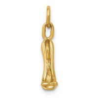 14K Yellow Gold 3-D High Heel Stiletto Shoe Charm view 2