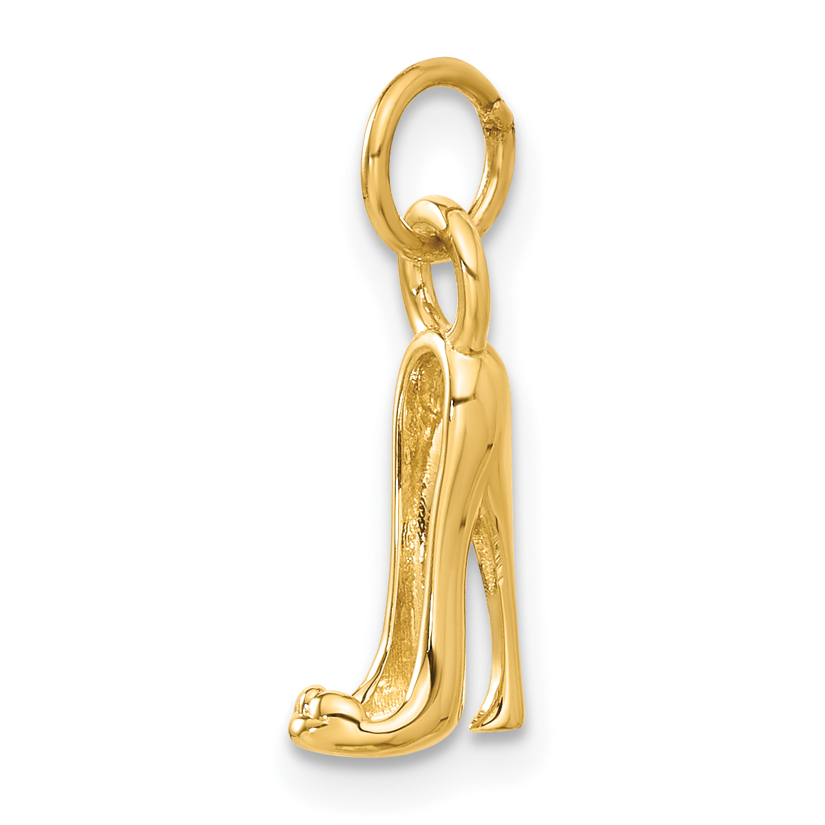 14K  3D High heel shoe Charm (A9138)