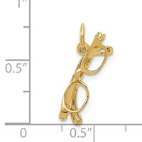14K Yellow Gold 3-D Glasses Charm with Moveable Sides view 5