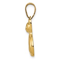 14K Yellow Gold Cat Charm view 2