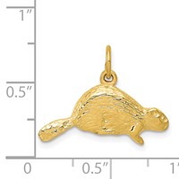 14K Yellow Gold Beaver Charm view 4