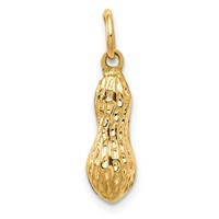 14K Yellow Gold 3-D Peanut Charm view 1