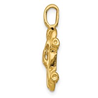 14K Yellow Gold 3-D Sports Car Charm view 2