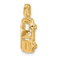 14K Yellow Gold 3-D Sports Car Charm view 5