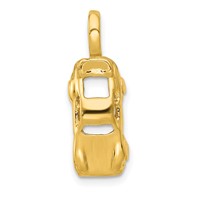 14K Yellow Gold 3-D Sports Car Charm view 1