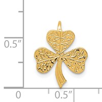 14K Yellow Gold Shamrock Chain Slide view 4