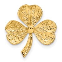 14K Yellow Gold Shamrock Chain Slide view 3