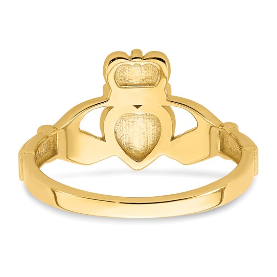 Gold Polished Claddagh Rings