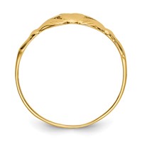 14K Polished Claddagh Size 4.5 Ring view 2