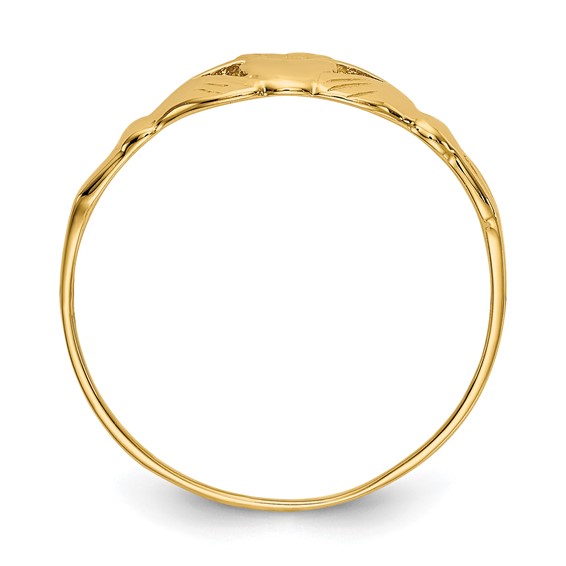 Gold Polished Children's Claddah Rings