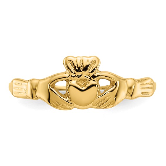 Gold Polished Children's Claddah Rings
