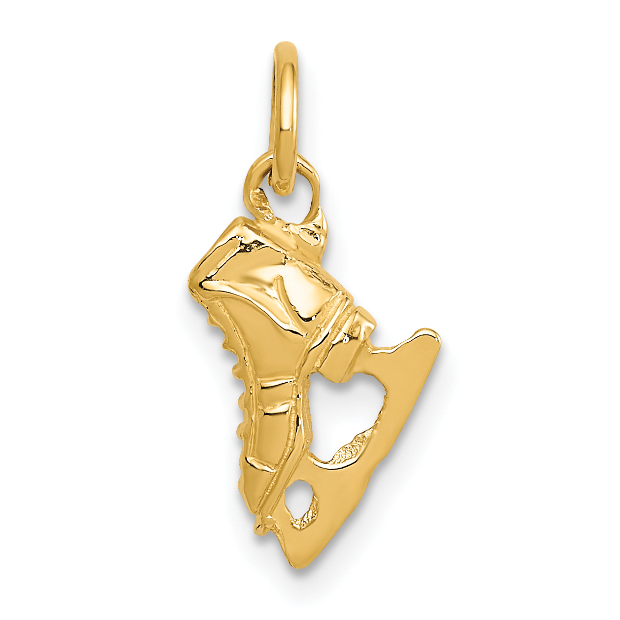 14K  3D Ice Skate Charm (A9586)