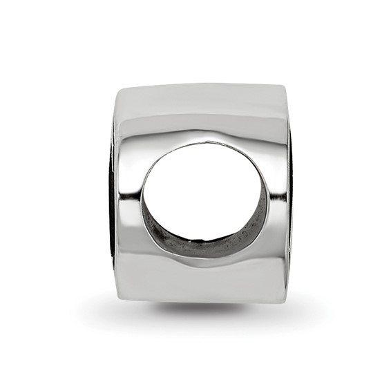 Sterling Silver Logoart Alpha Gamma Delta Oval Letters Bead