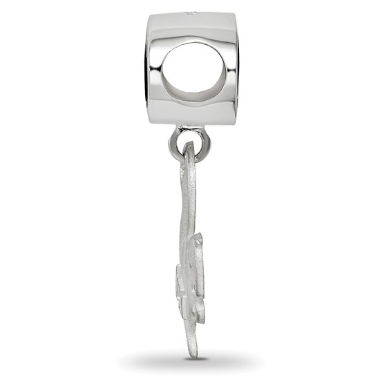 Sterling Silver Logoart Alpha Gamma Delta Oval With Squirrel Dangle Bead