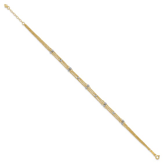 Gold Multi-strand Anklets
